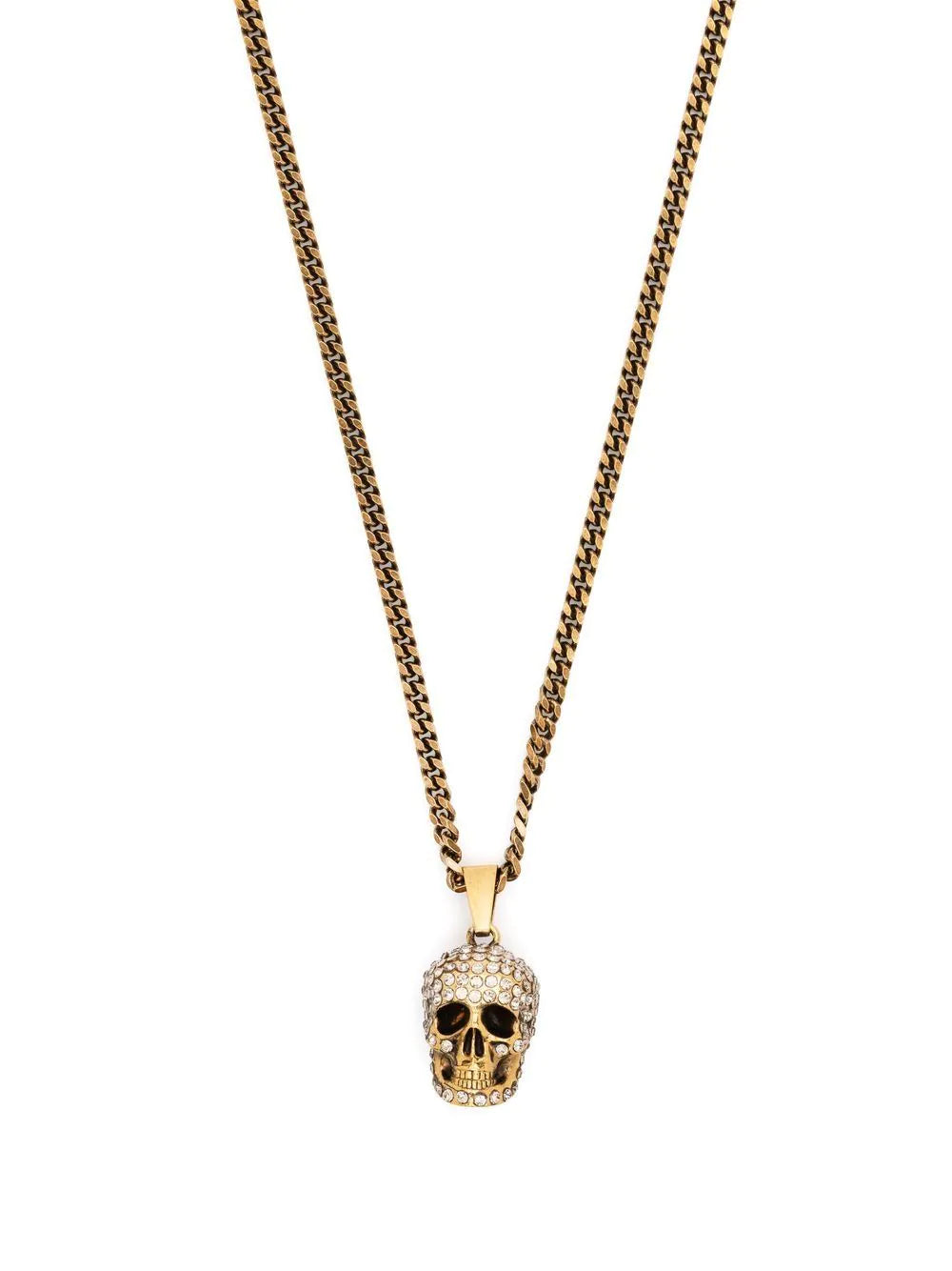 Alexander McQueen Skull embellished charm necklace