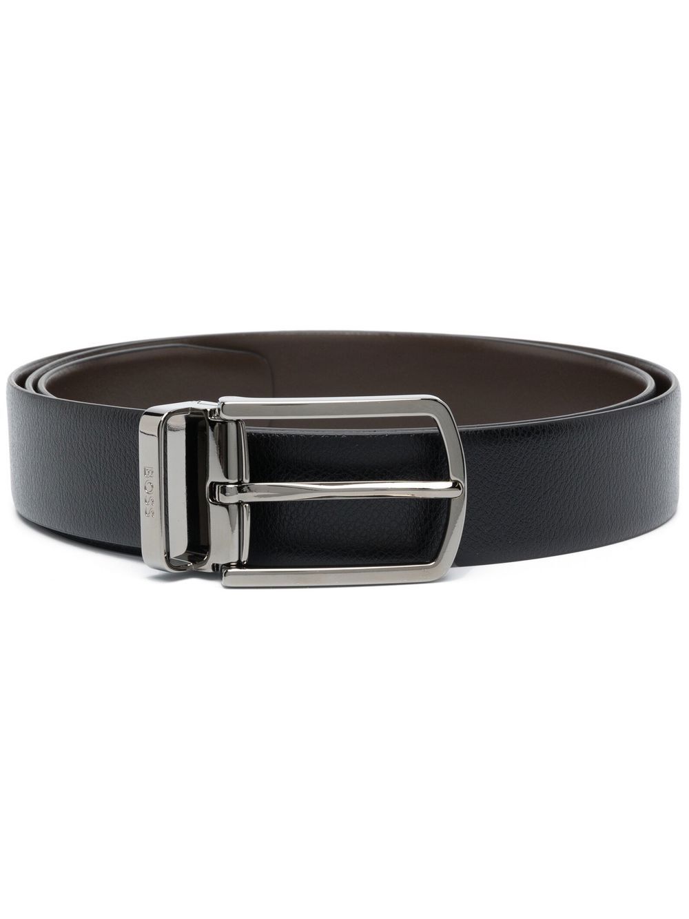 Balmain logo-engraved leather belt