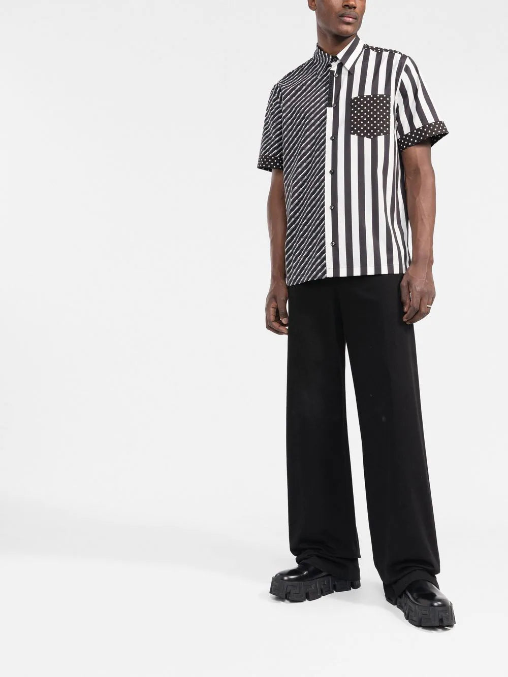 Dolce & gabbana  mix-print short-sleeved shirt