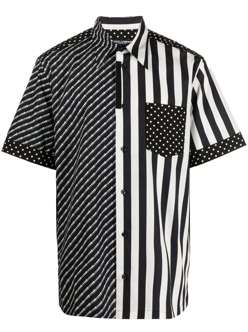 Dolce & gabbana  mix-print short-sleeved shirt