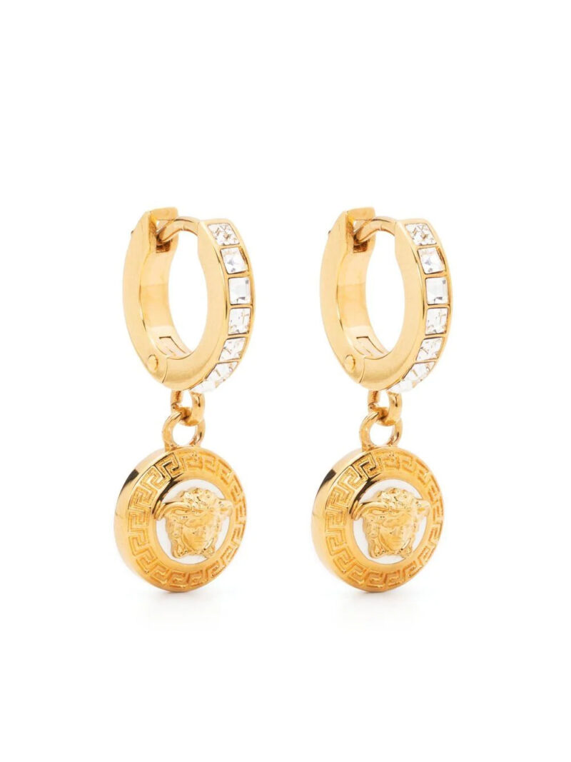 Versace  Medusa-embellished hoop earrings