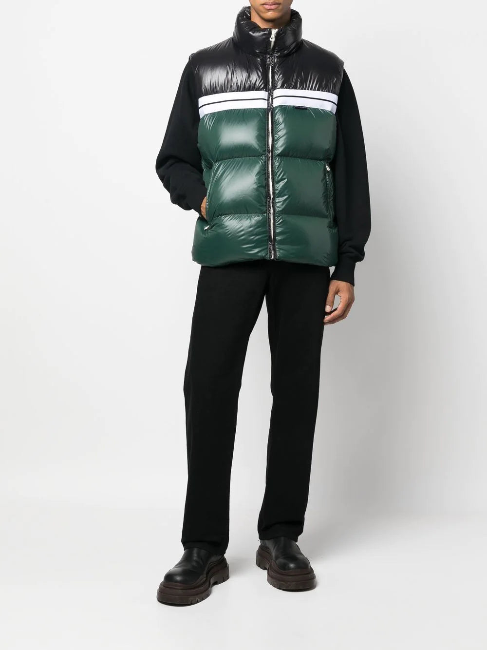 Palm Angels  colour-block padded gilet