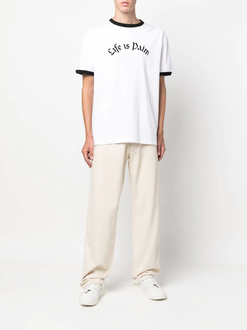 Palm Angels slogan-print short-sleeve T-shirt