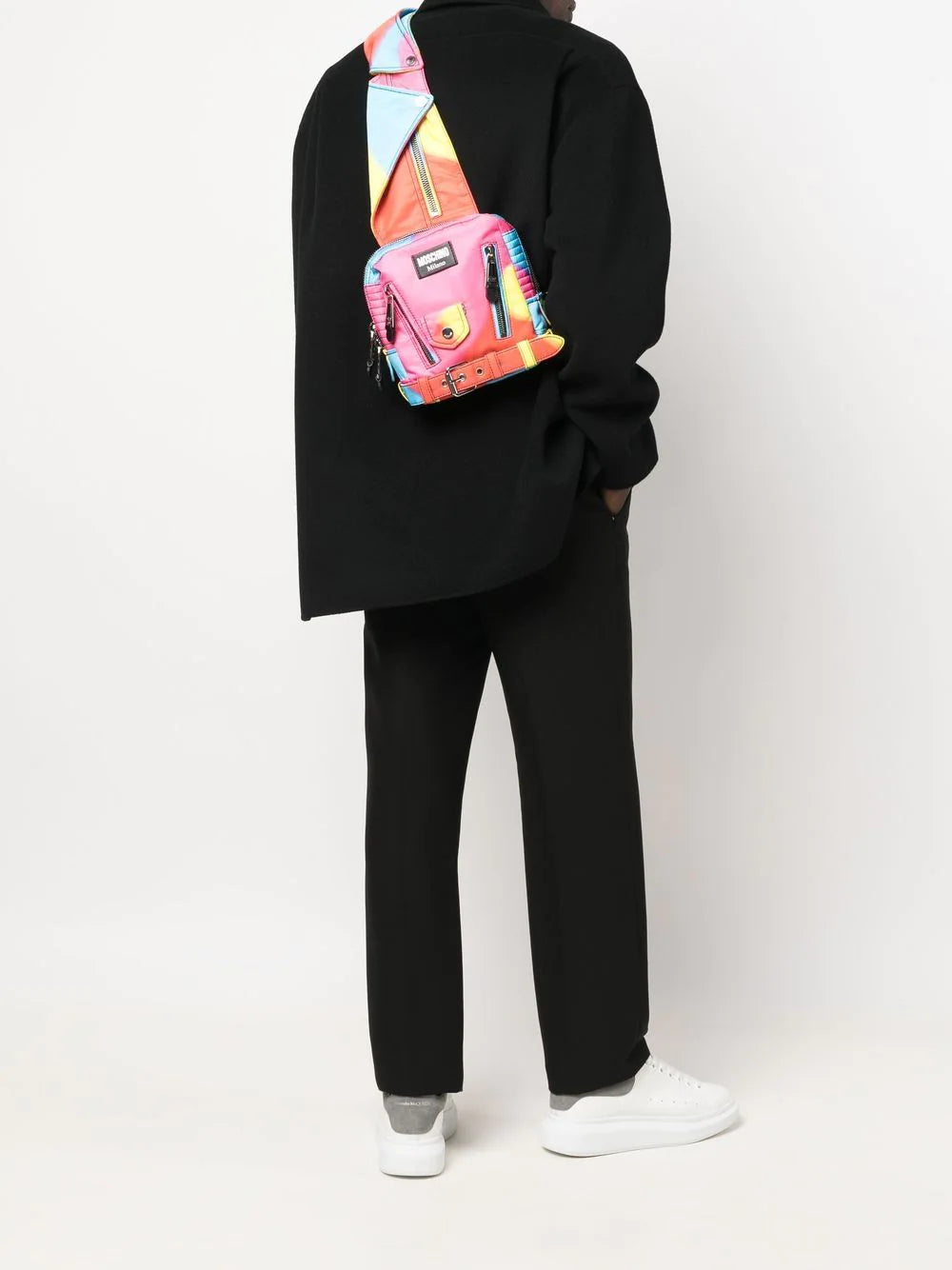 Moschino tie-dye sling backpack
