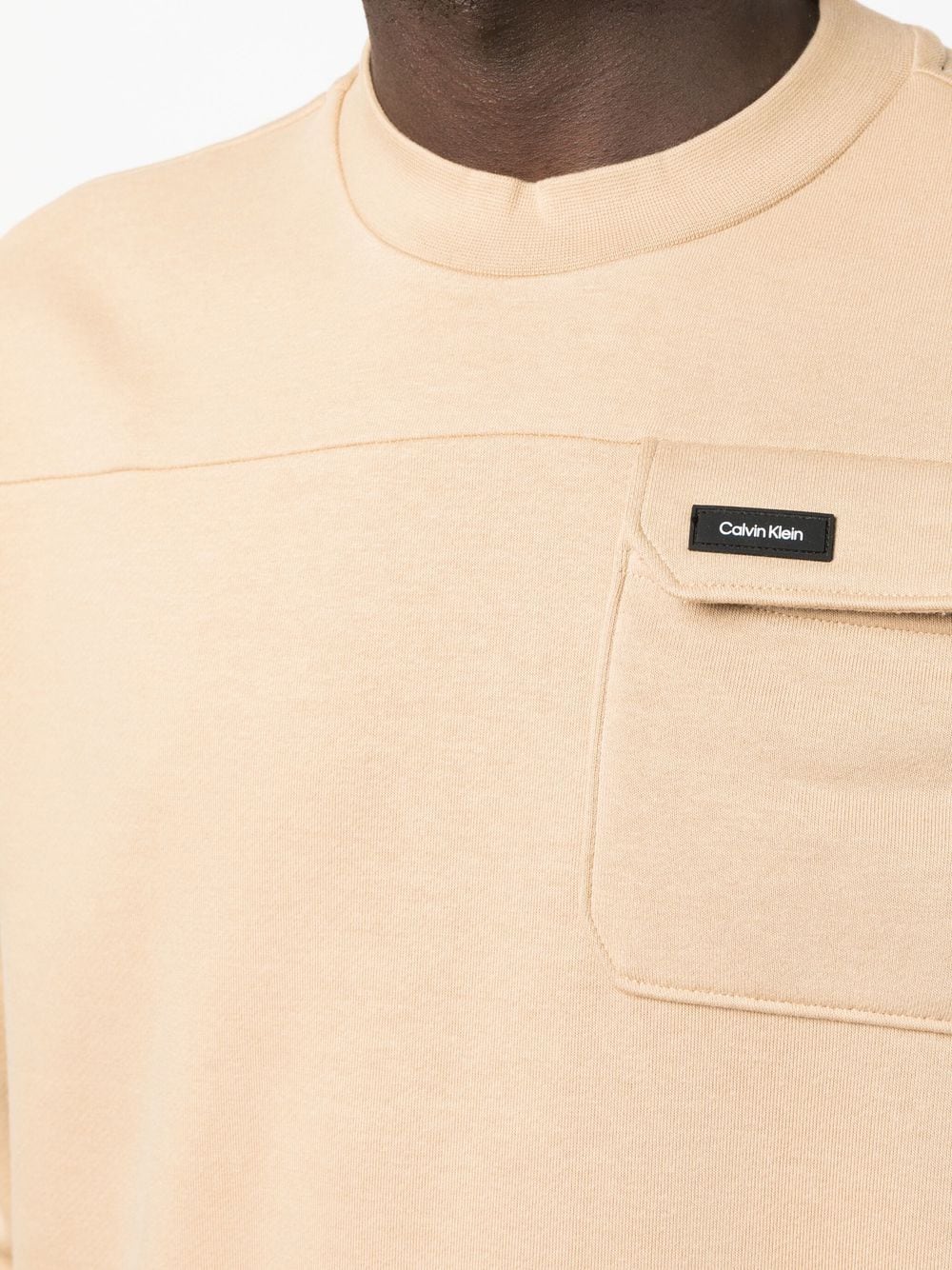 Calvin Klein  logo-patch detail sweatshirt