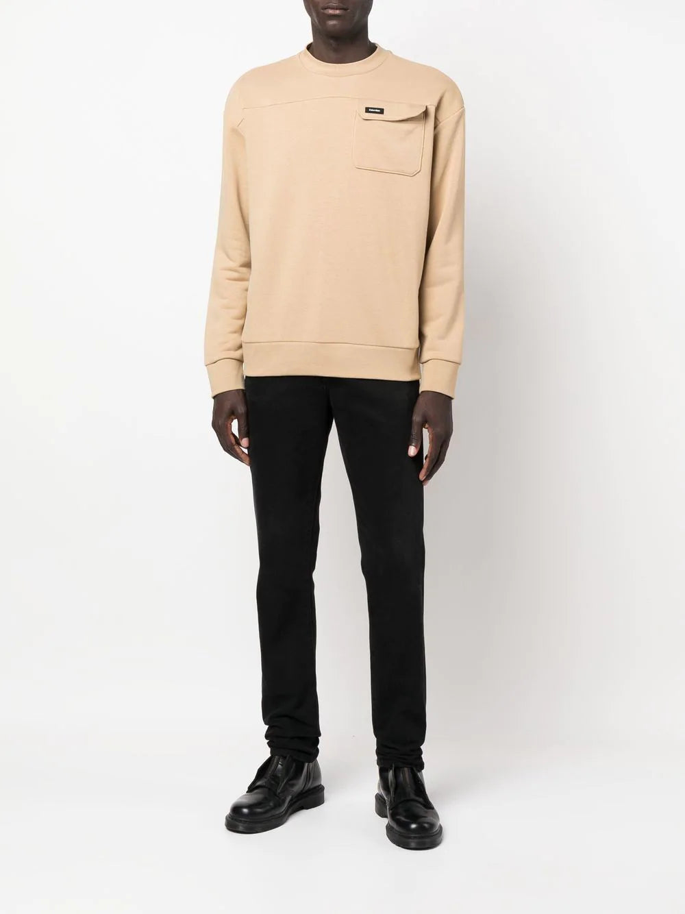 Calvin Klein  logo-patch detail sweatshirt