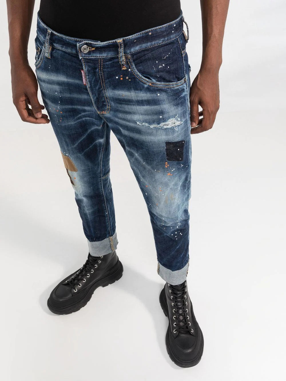 Dsquared2 -logo-patch denim jeans