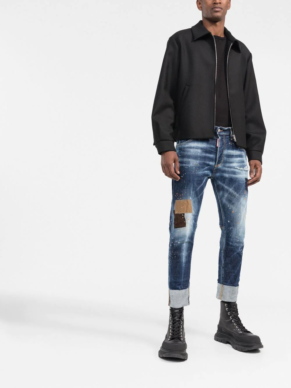 Dsquared2 -logo-patch denim jeans