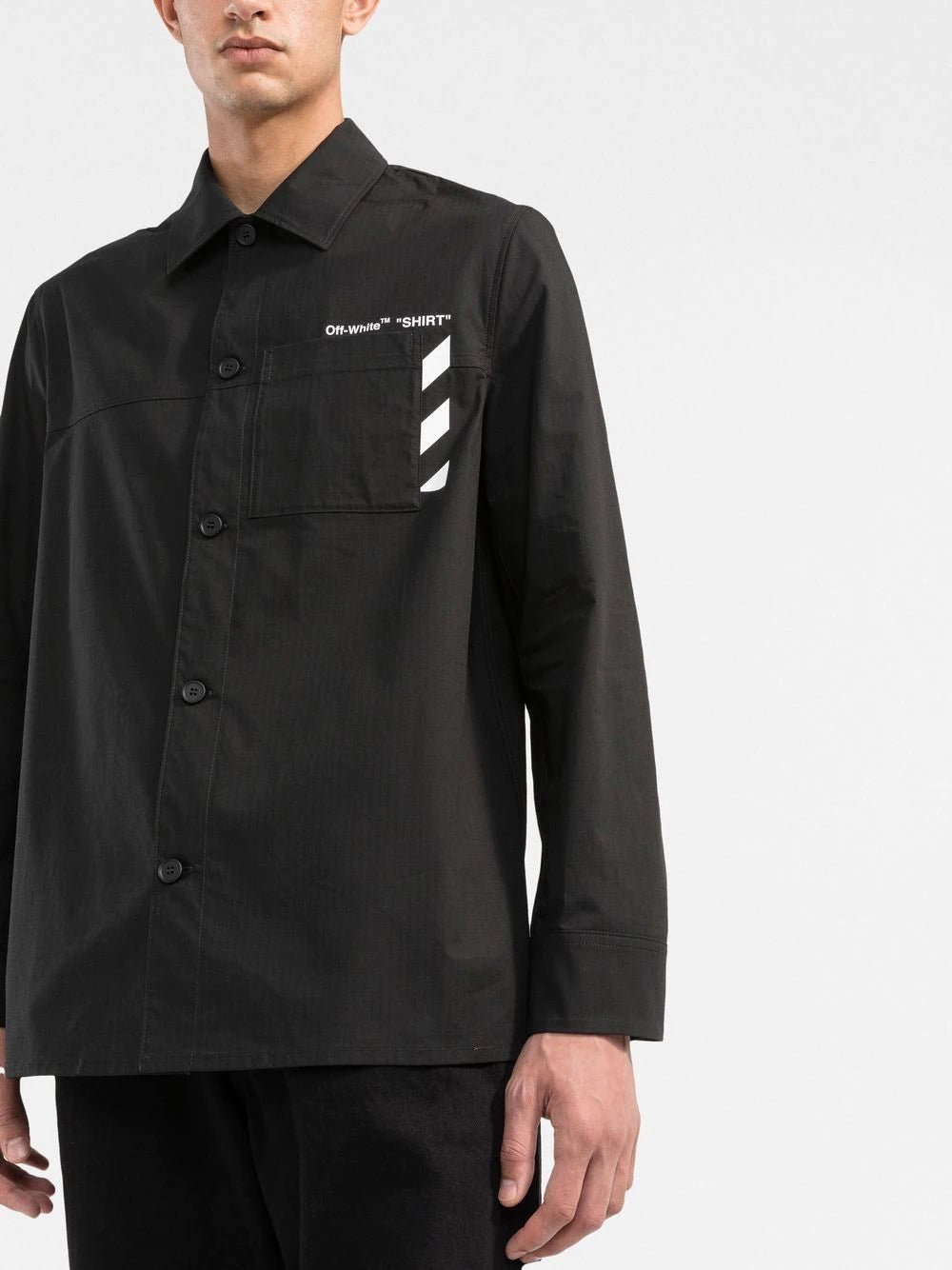 Off-white logo-print shirt