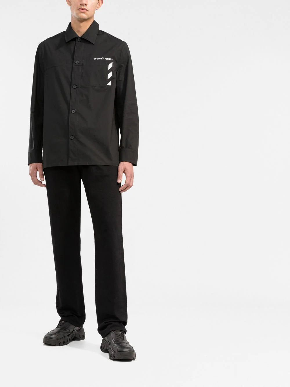 Off-white logo-print shirt