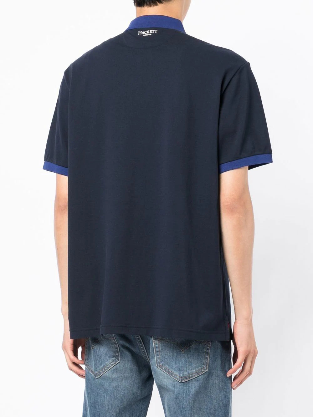 Hackett logo-embroidered polo shirt