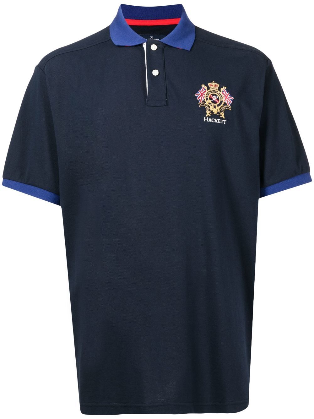 Hackett logo-embroidered polo shirt