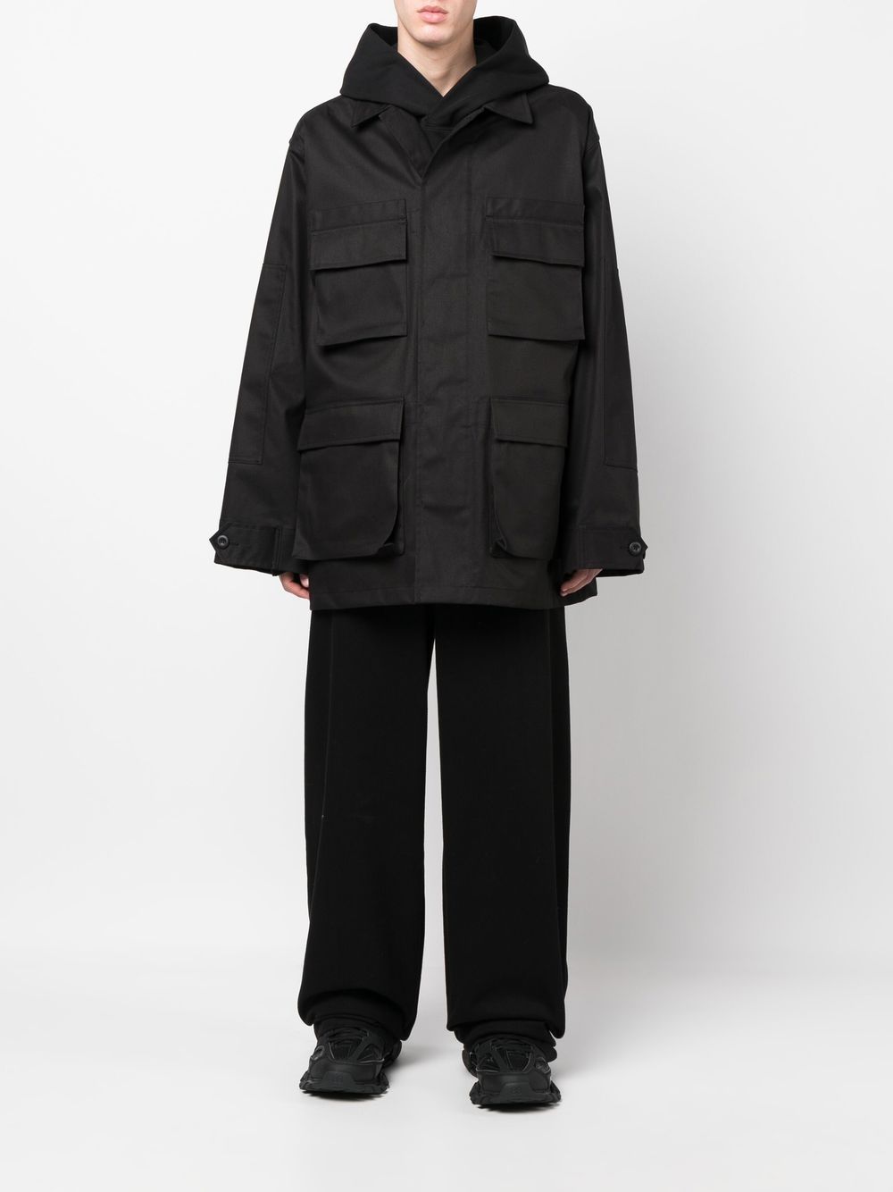 Balenciaga multi-pocket cargo shirt jacket