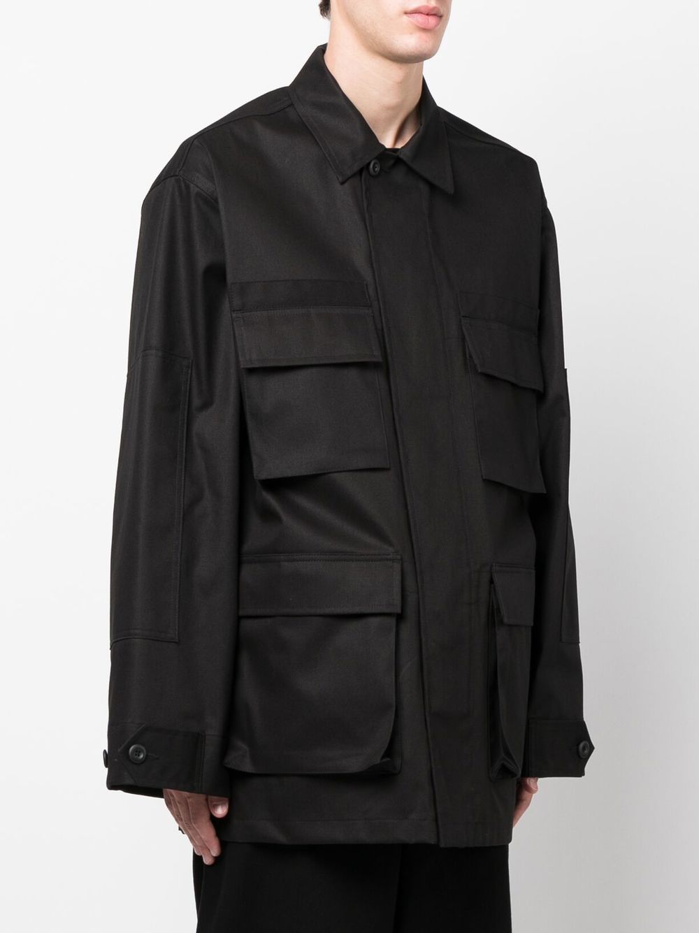 Balenciaga multi-pocket cargo shirt jacket