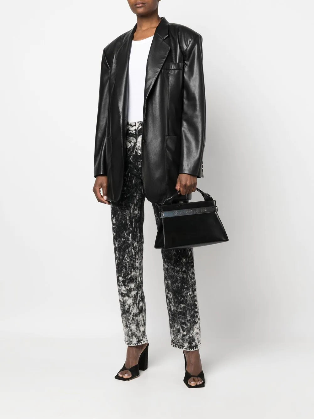 Karl Lagerfeld K/Kross leather shoulder bag