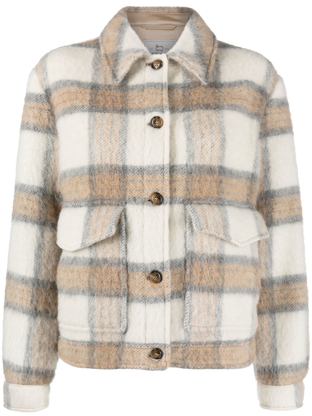 Woolrich  check-pattern shirt jacket