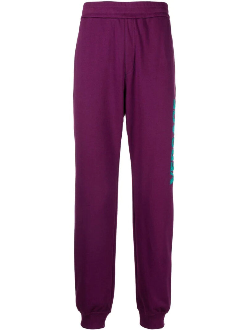 Versace  logo patch track pants