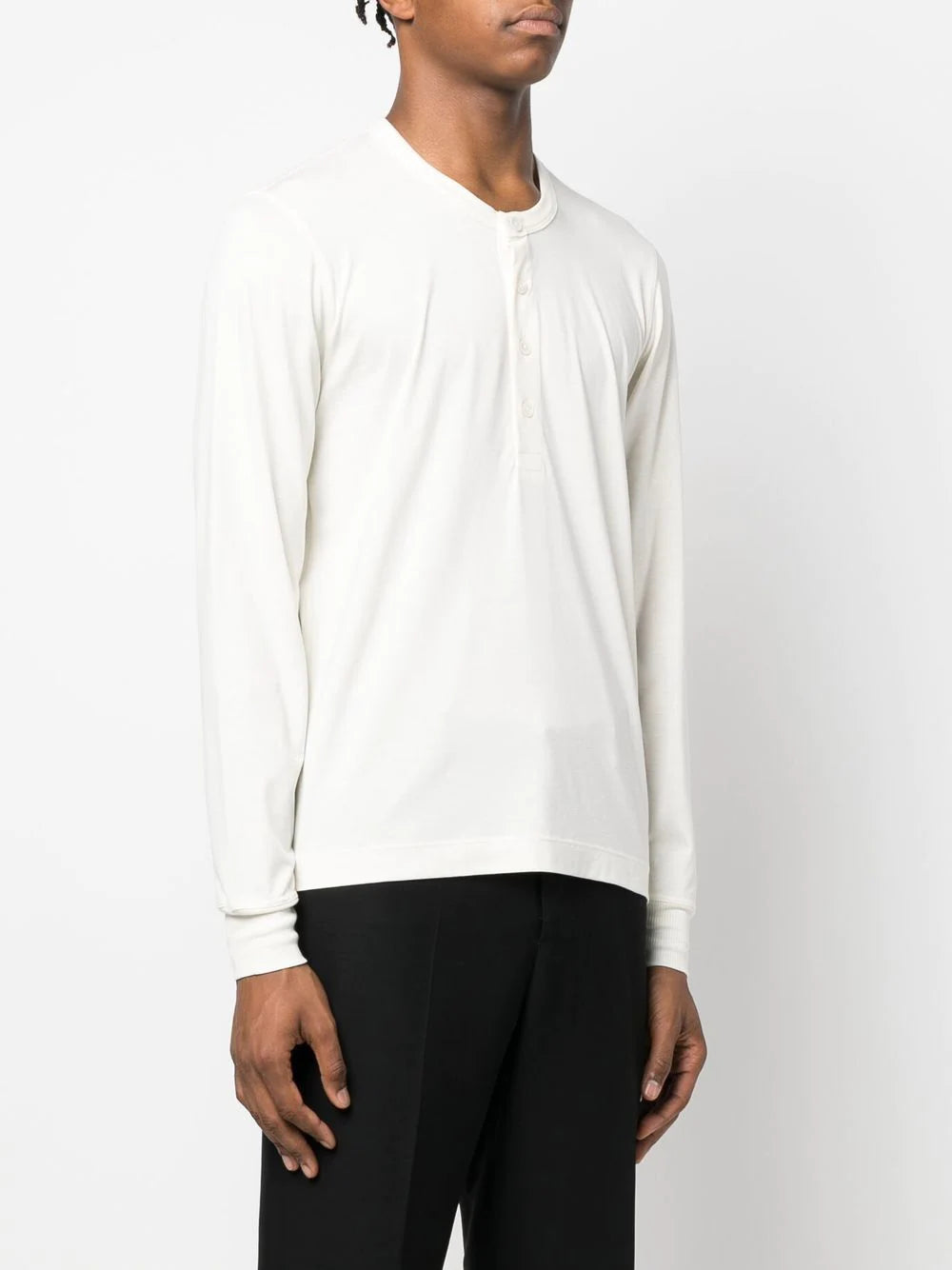 Tom Ford Henley-neck long-sleeve T-shirt