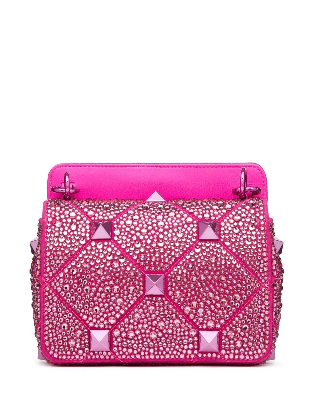 Valentino Garavani small Roman Stud crystal-embellished shoulder bag