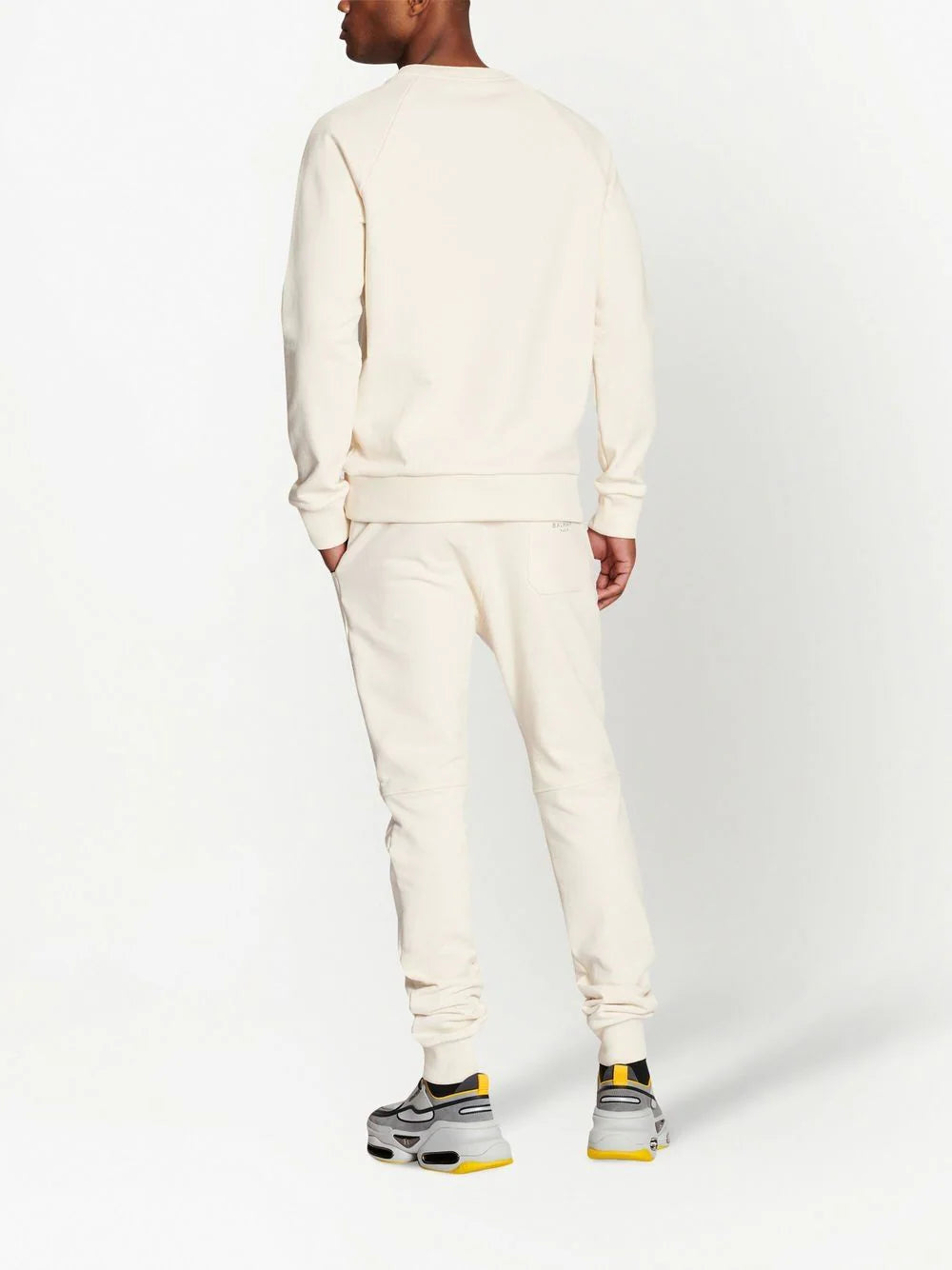 Balmain  logo-print cotton sweatshirt
