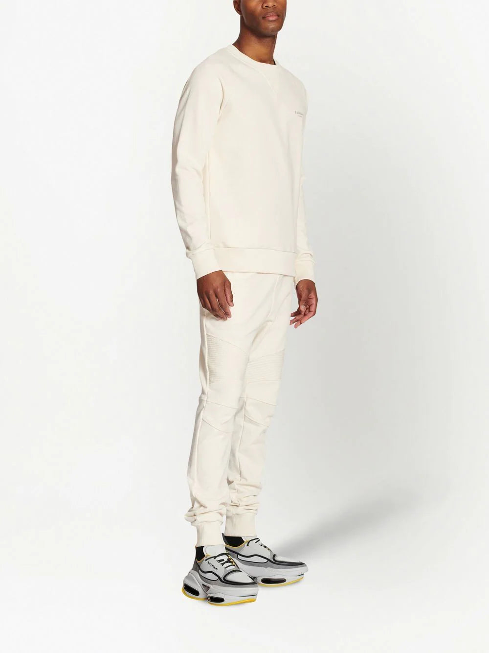Balmain  logo-print cotton sweatshirt