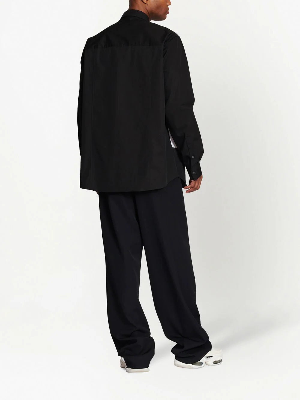 Balmain two-tone panelled shirt
