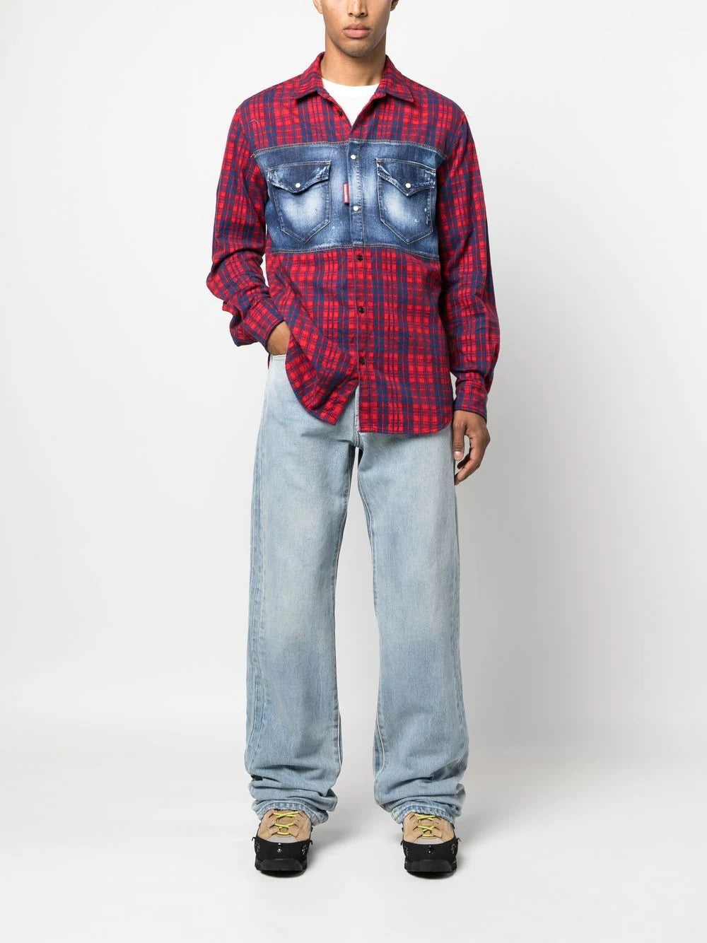 Dsquared2 Dan check-pattern long-sleeve shirt