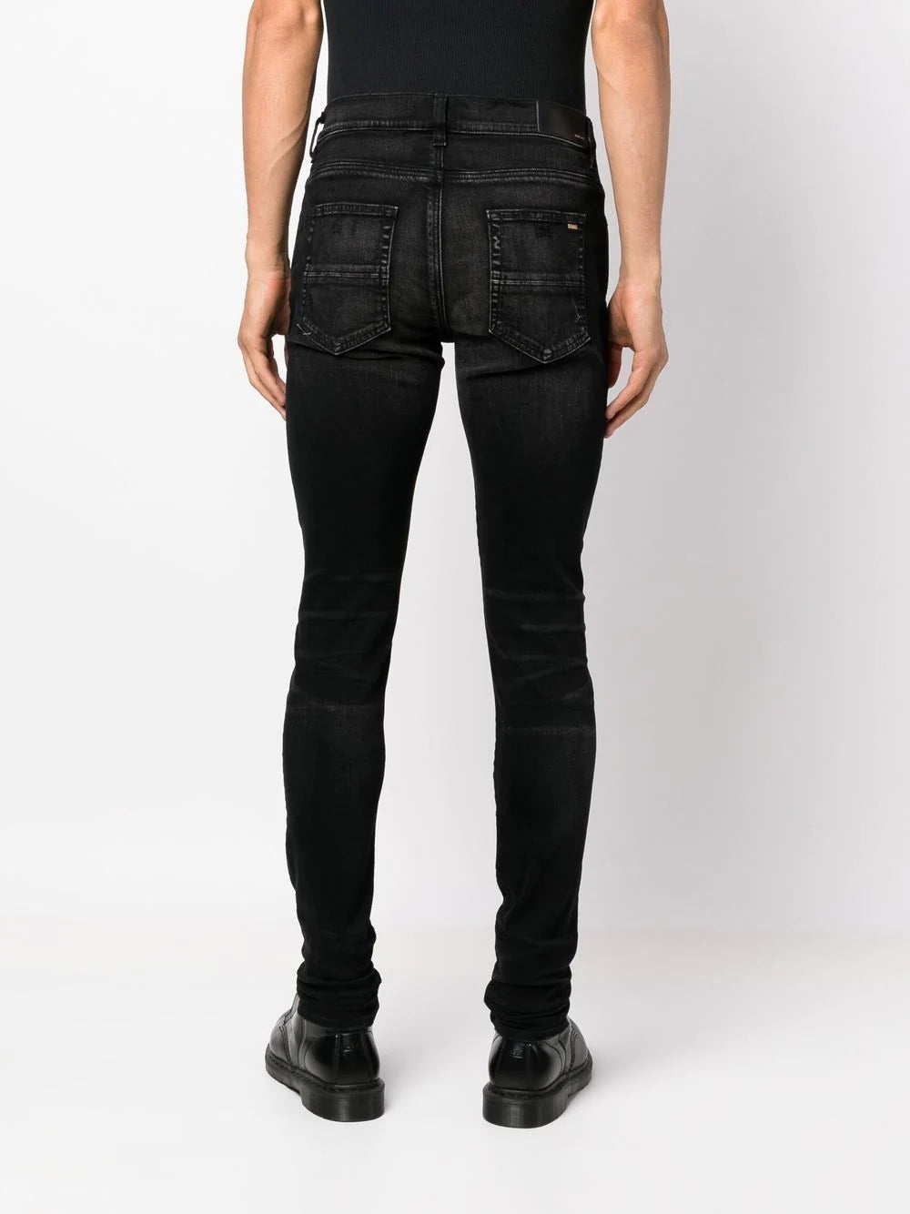 Amiri aged skinny jeans