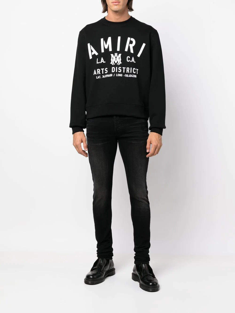 Amiri aged skinny jeans