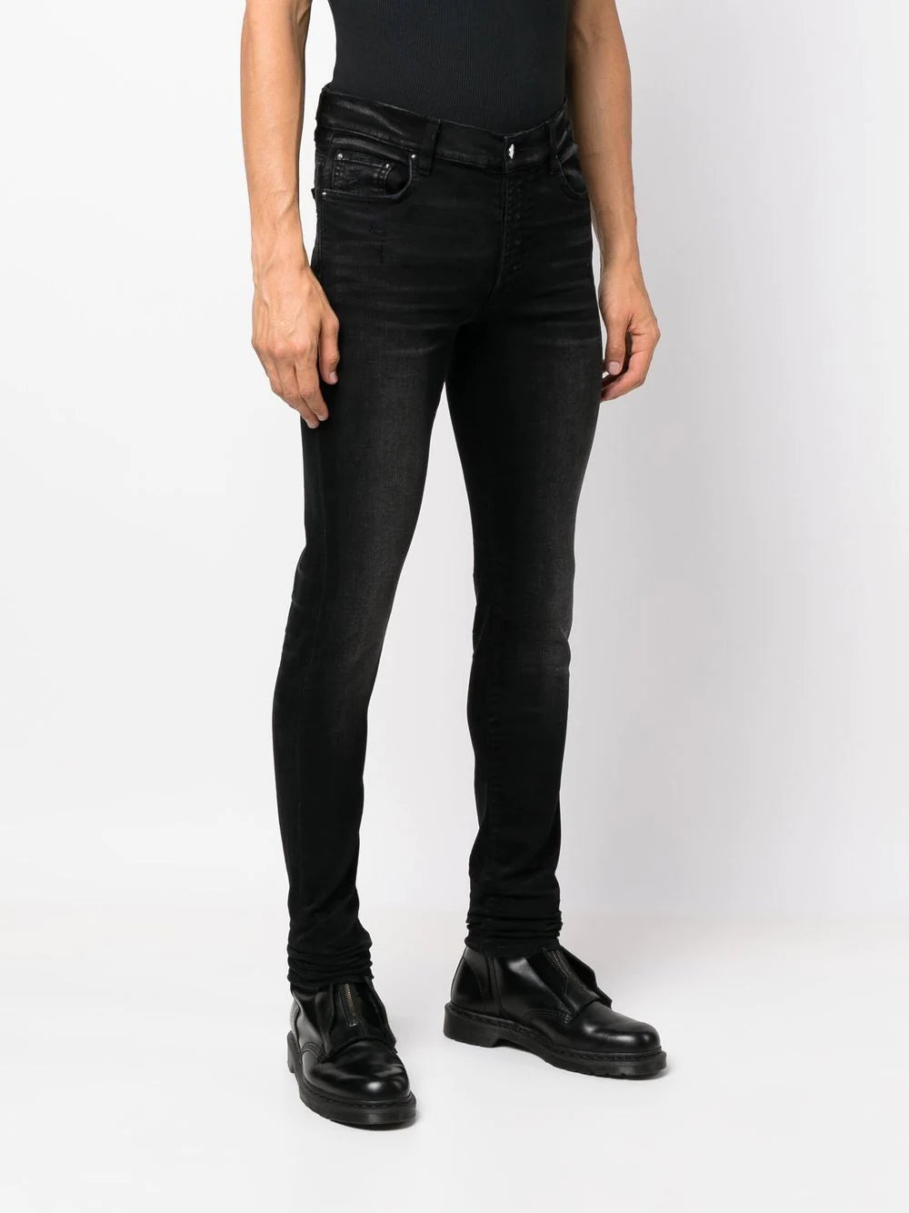 Amiri aged skinny jeans