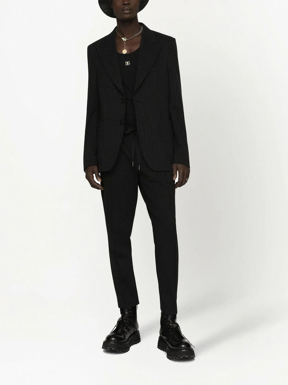 Dolce & Gabbana  pinstriped single-breasted blazer