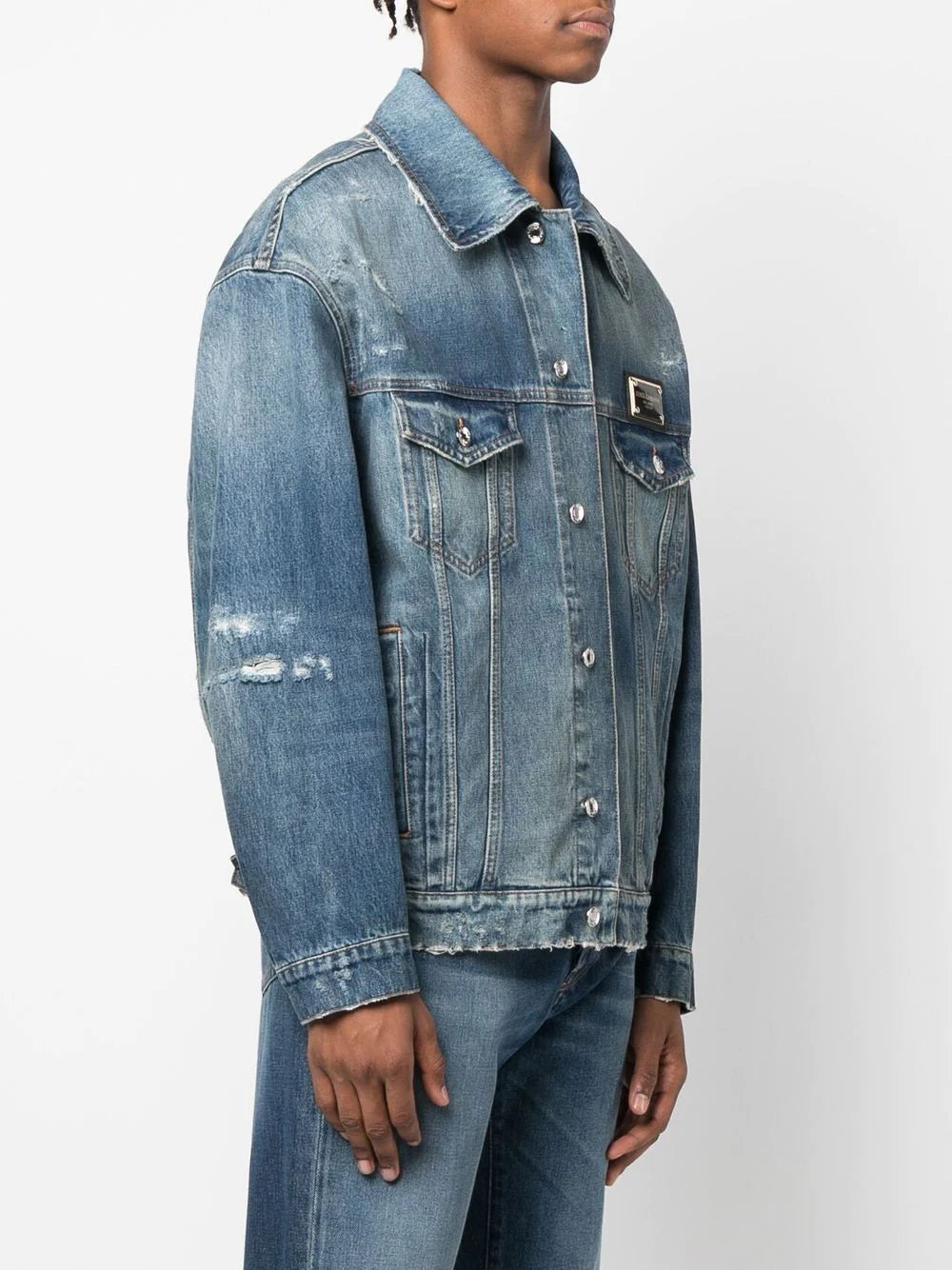 Dolce & Gabbana  Distressed denim jacket