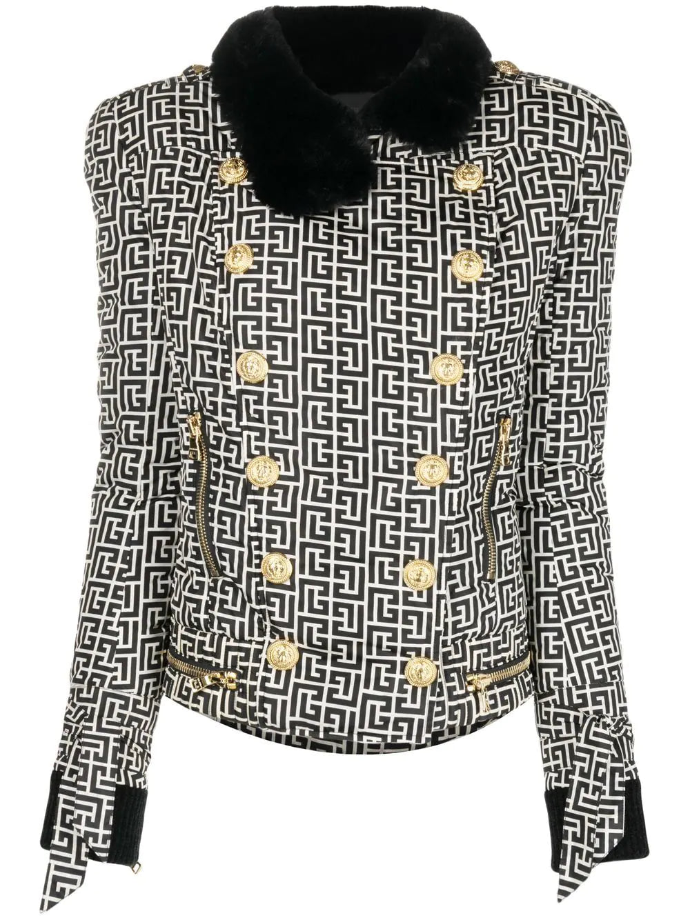 Balmain  monogram double-breasted jacket