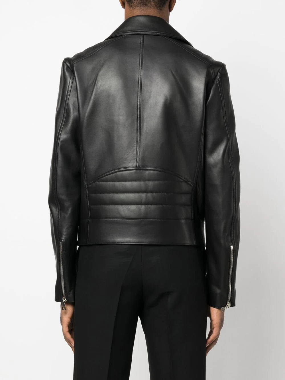 Balmain zip leather jacket - Image 3