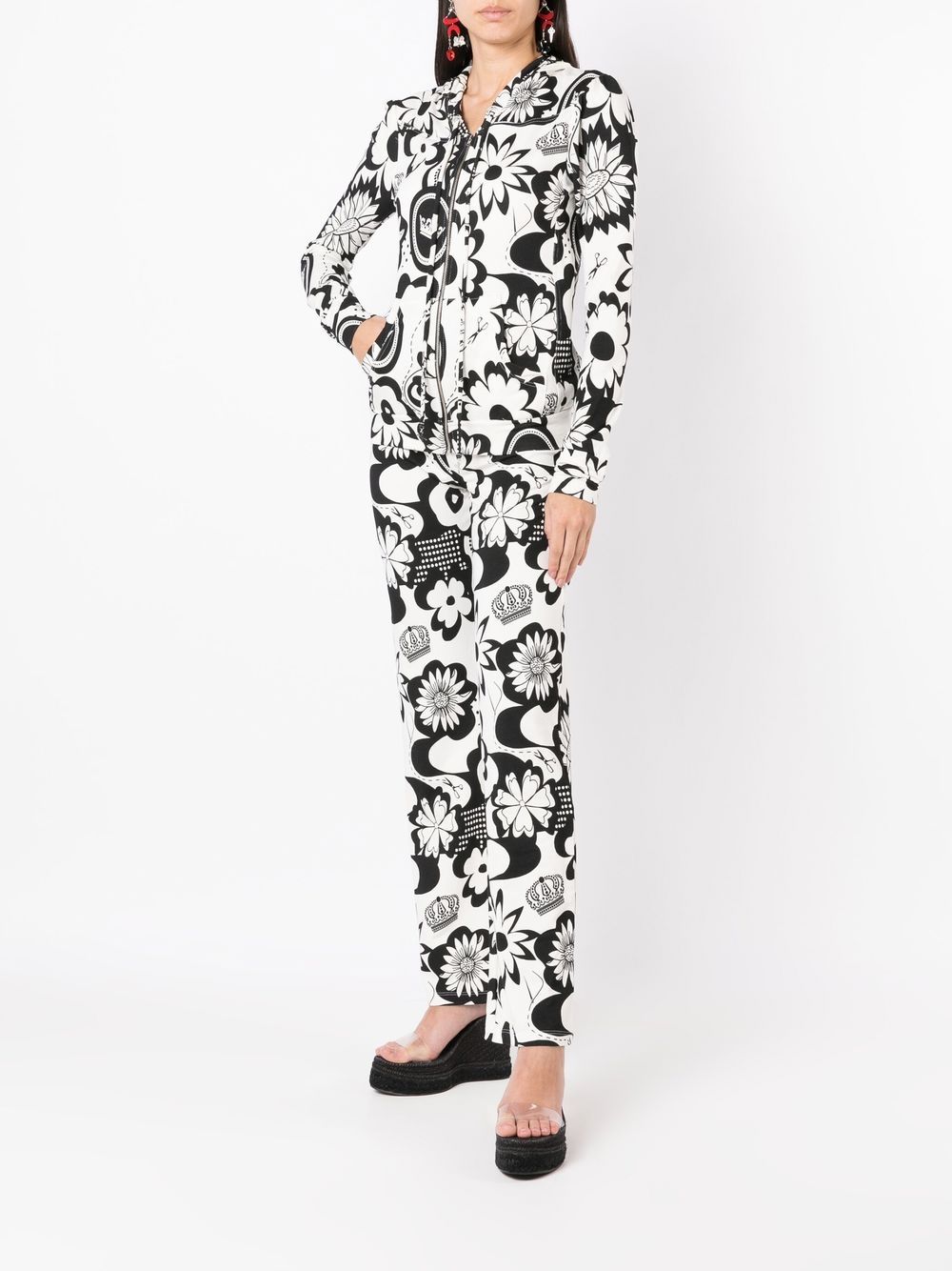 Amir Slama floral-print zip-up jacket