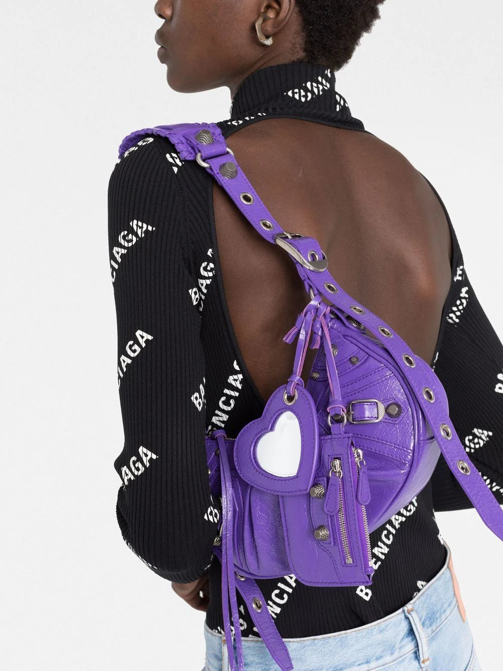 Balenciaga Le Cagole XS leather shoulder bag