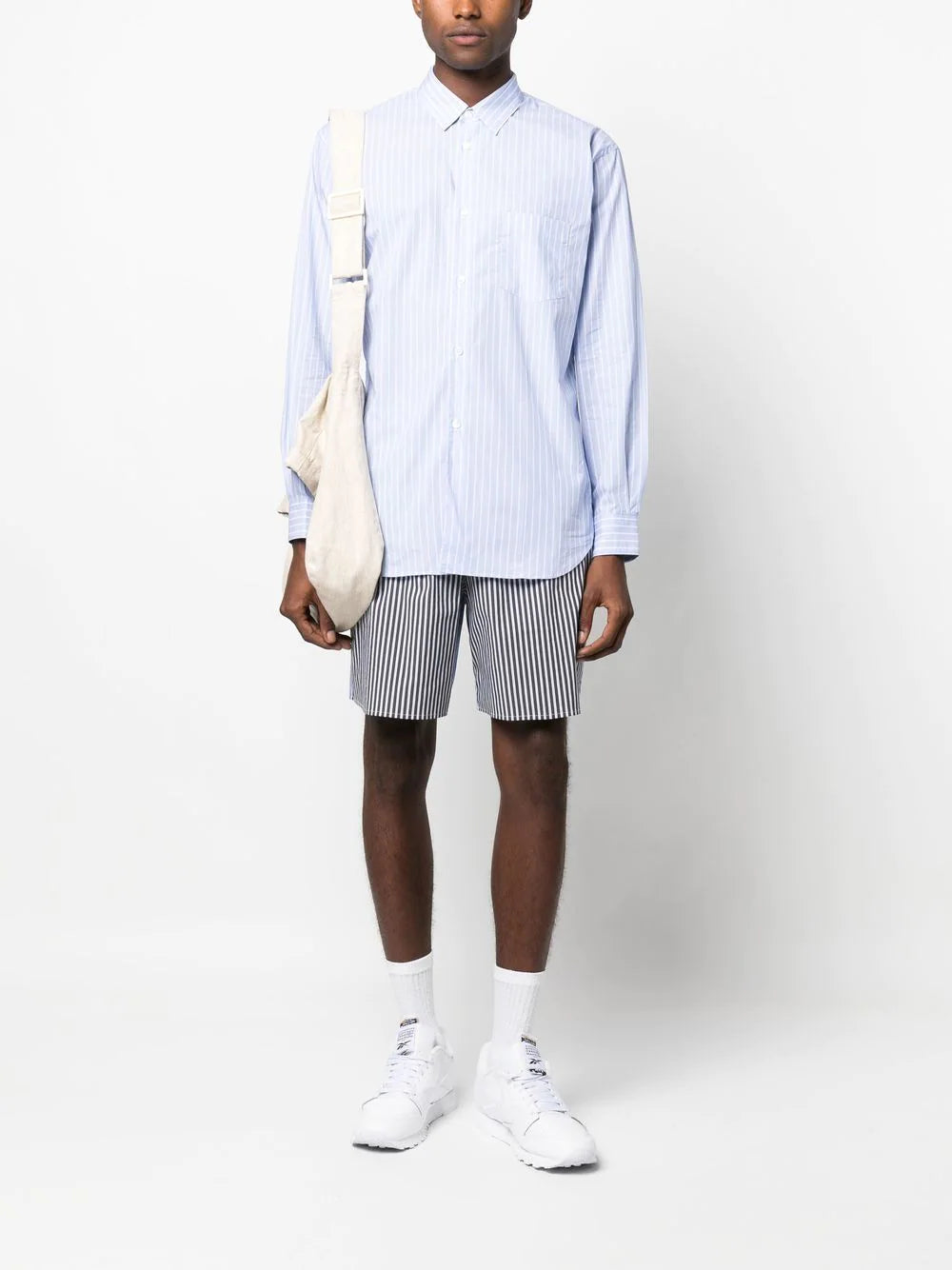 Comme Des Garçons striped button-up shirt