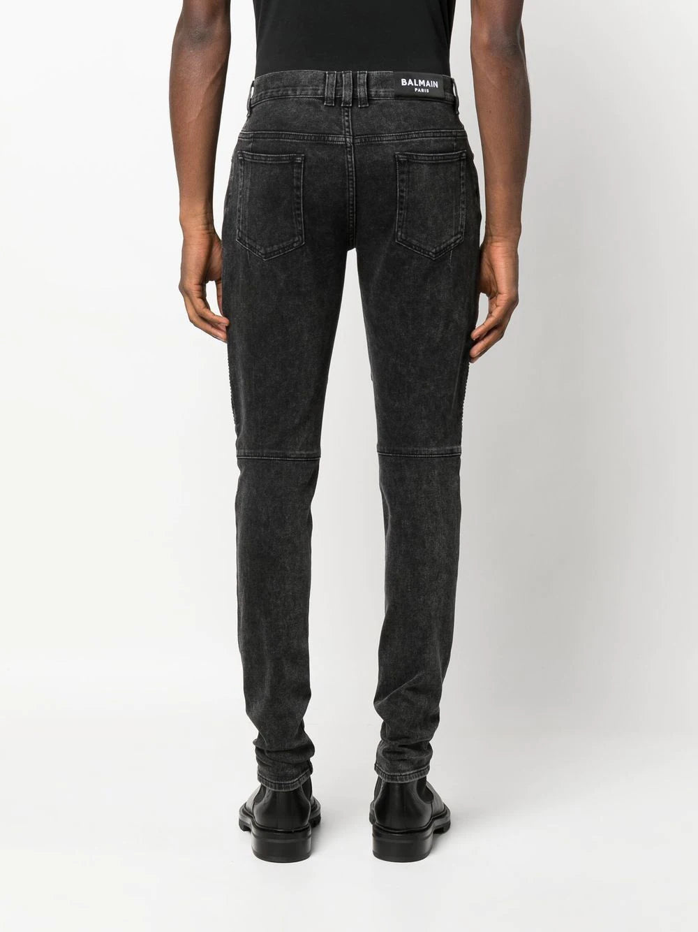 Balmain logo-patch denim jeans