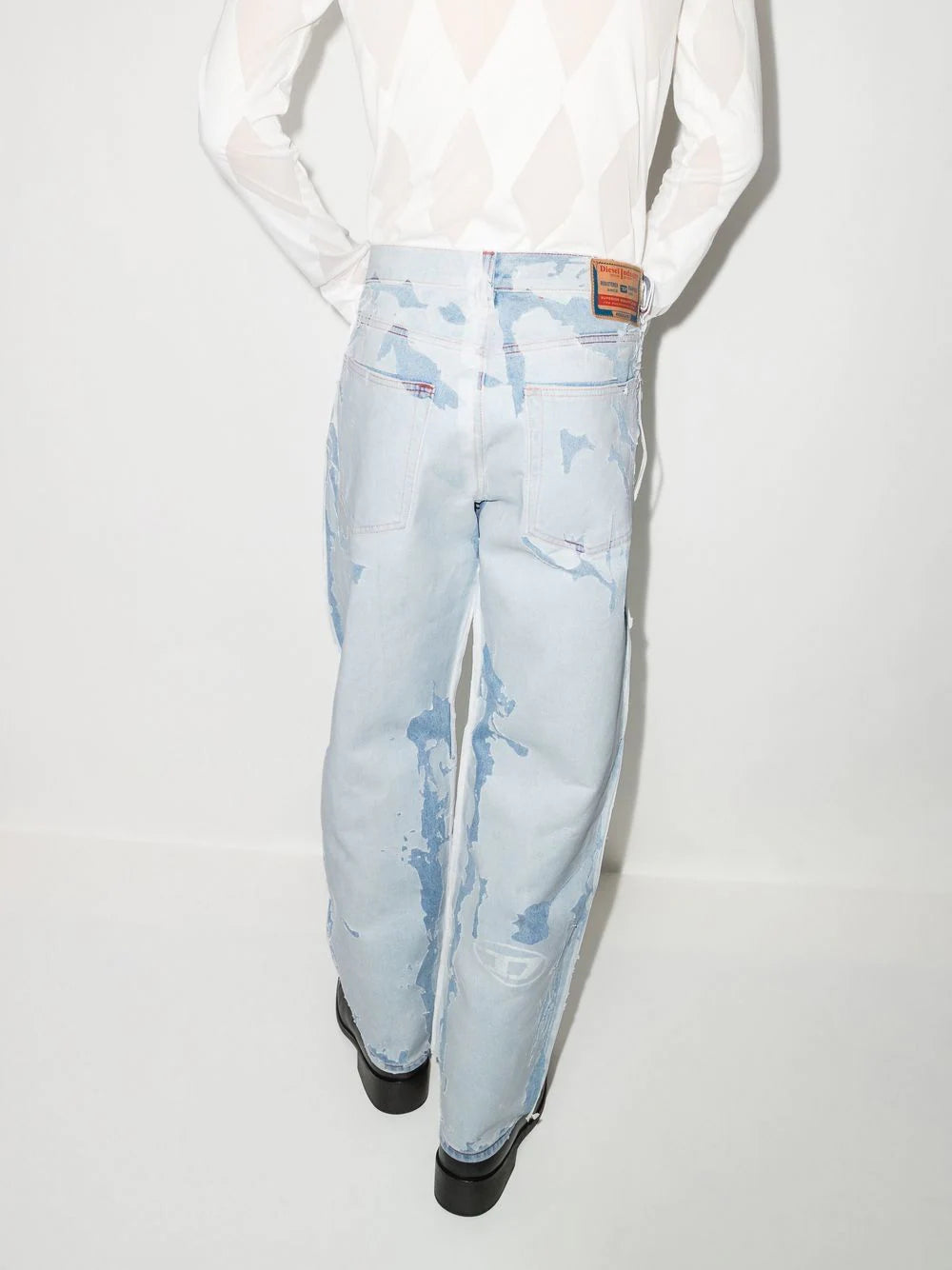 Diesel 2010 distressed straight-leg jeans