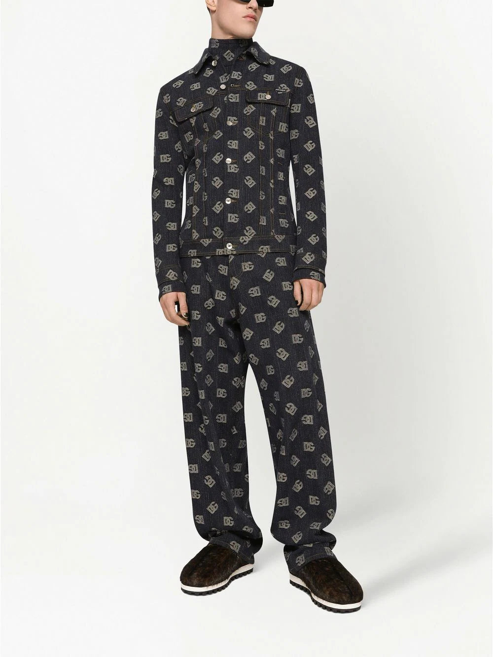 Dolce & gabbana  DG jacquard long-sleeve shirt