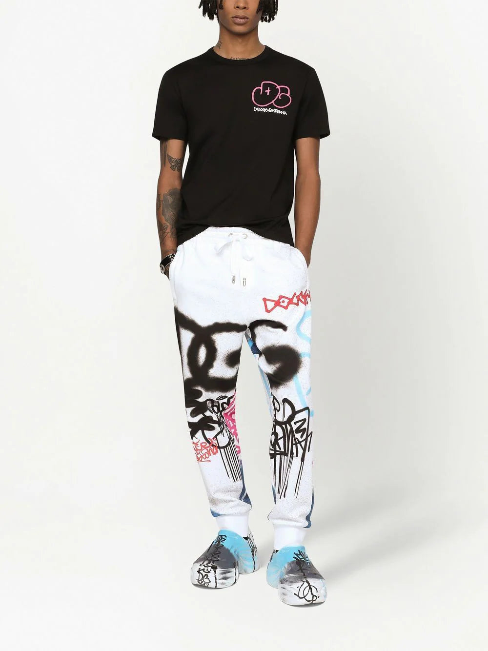 Dolce & gabbana  DG logo-print cotton T-shirt