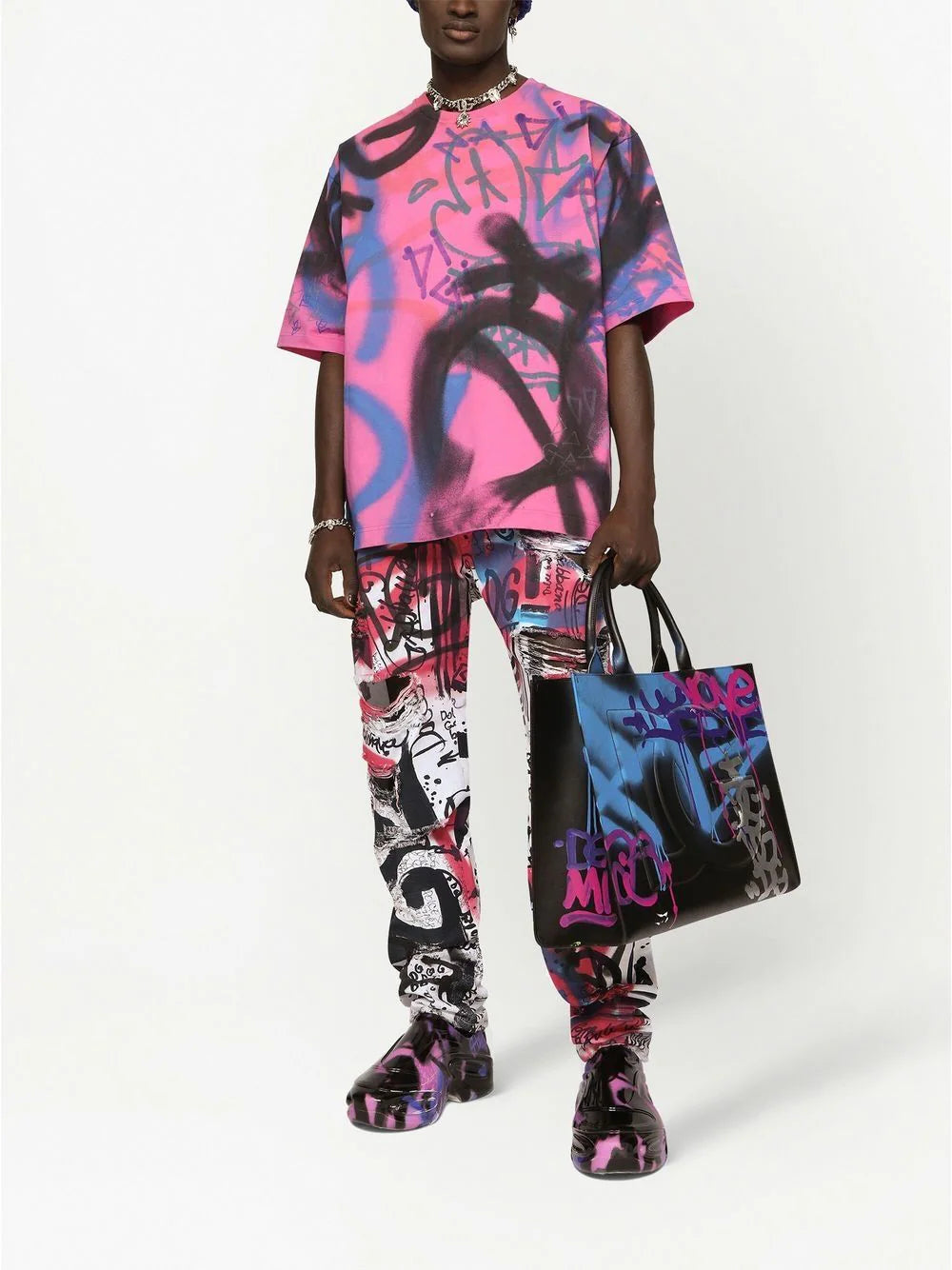 Dolce & gabbana  graffiti-print cotton T-shirt