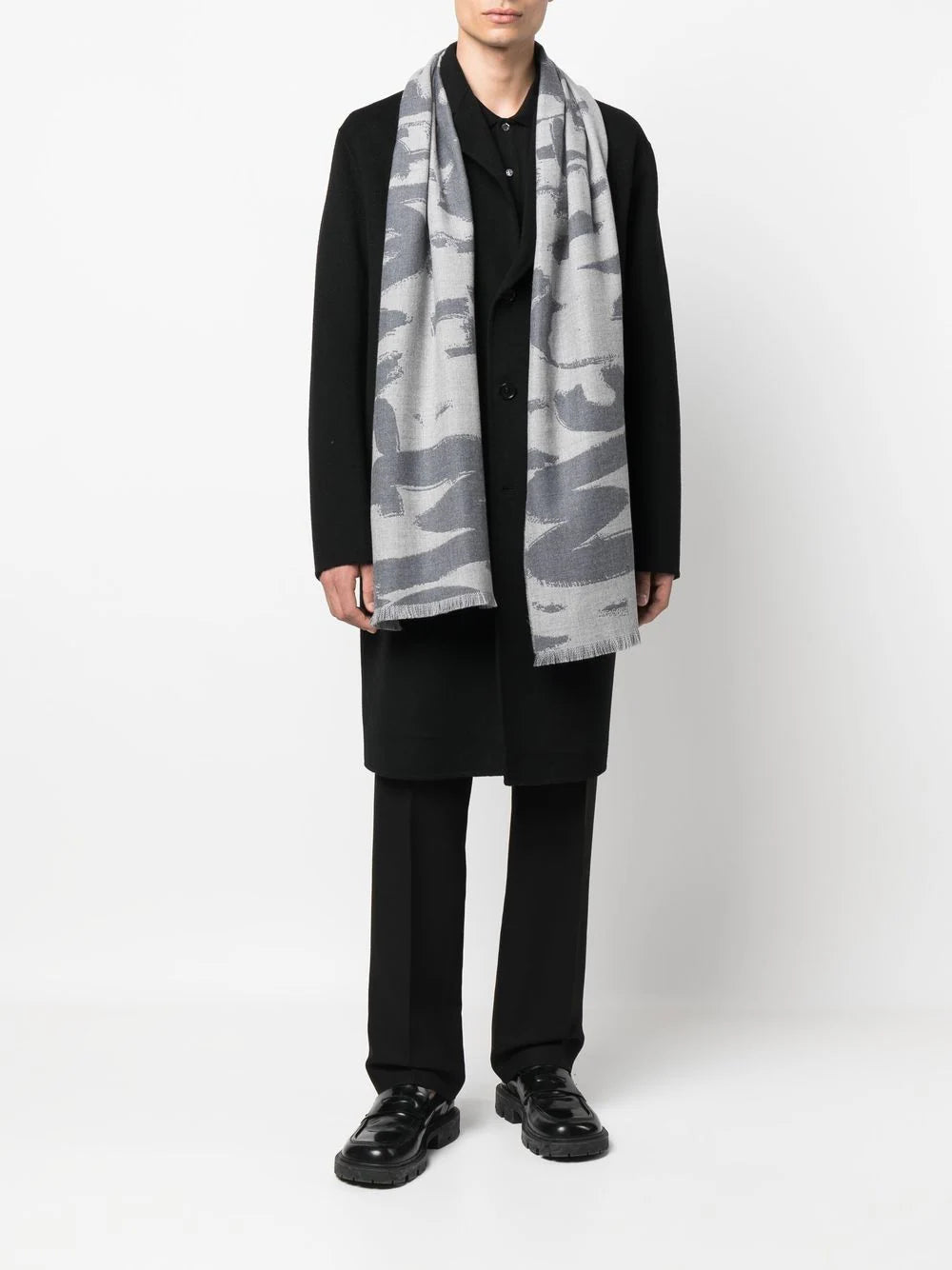 Alexander McQueen  Graffiti-print wool scarf