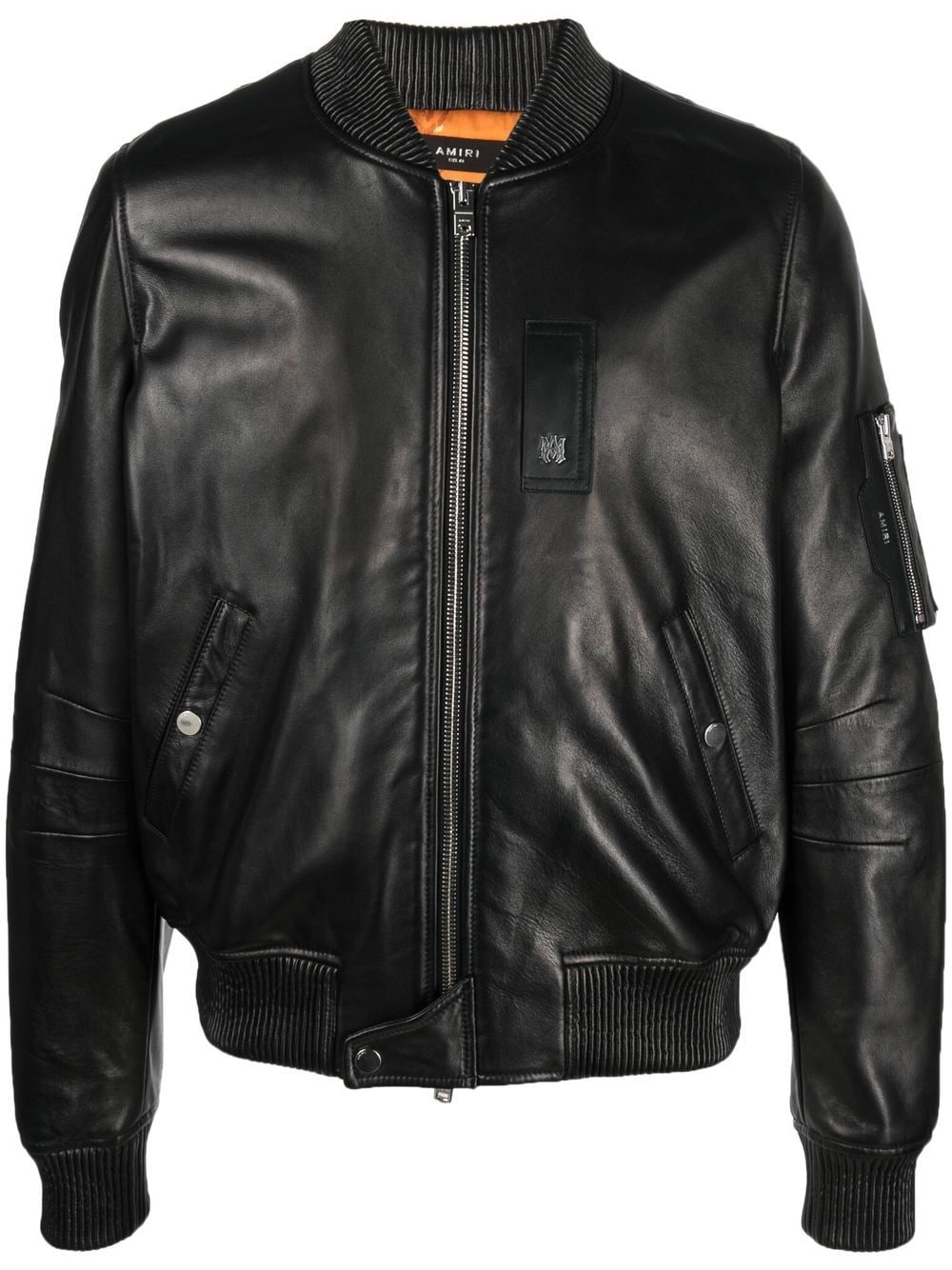 AMIRI leather bomber jacket