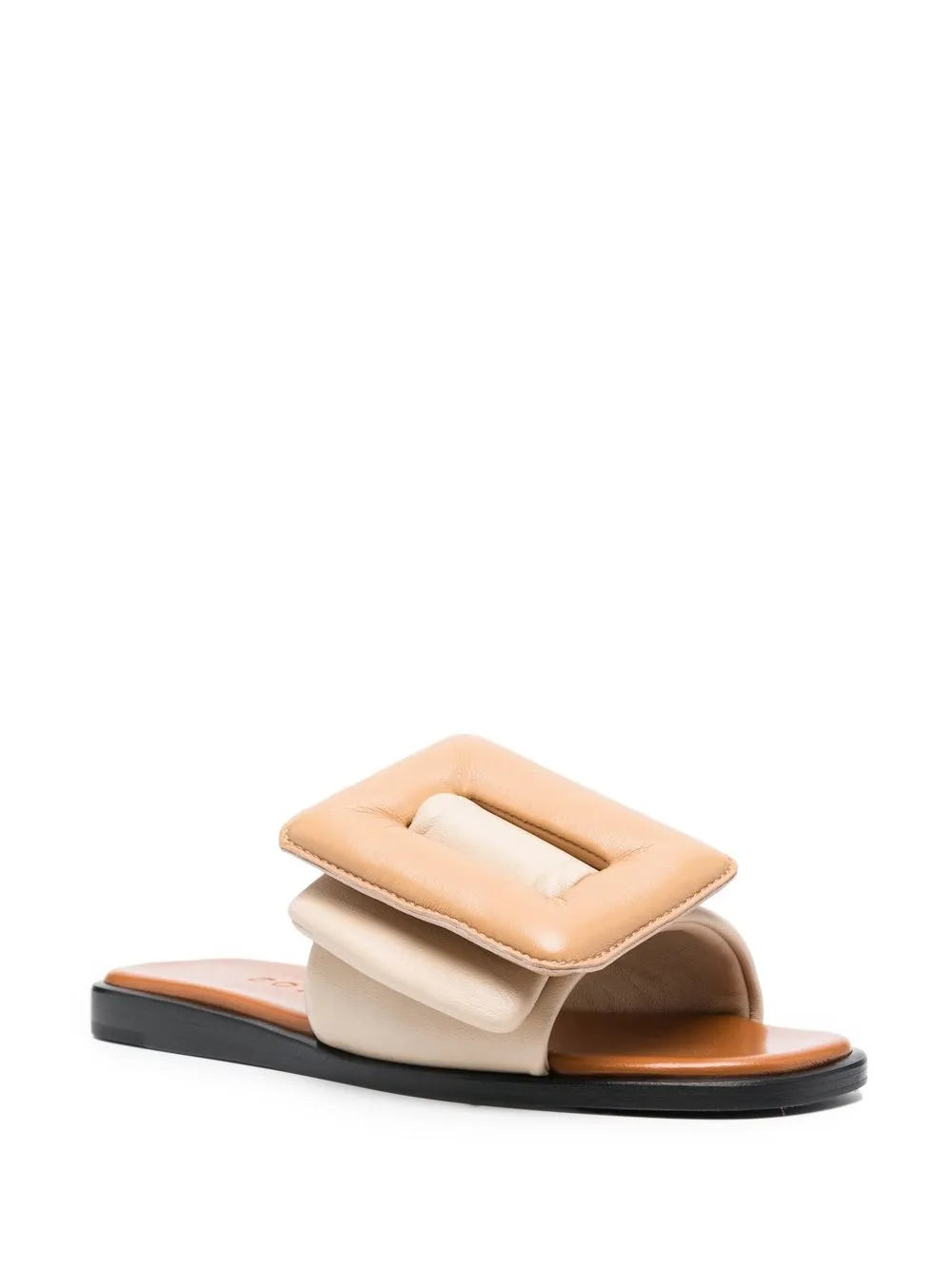 Boyy  puffy buckle-detail leather sandals