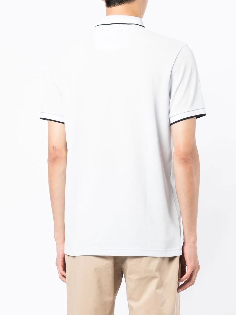 Boss logo-embroidered polo shirt