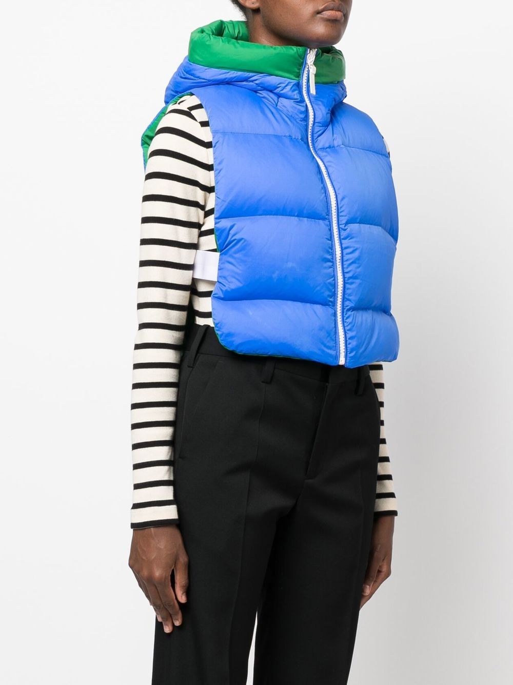 Yves Salomon  logo-print reversible padded gilet