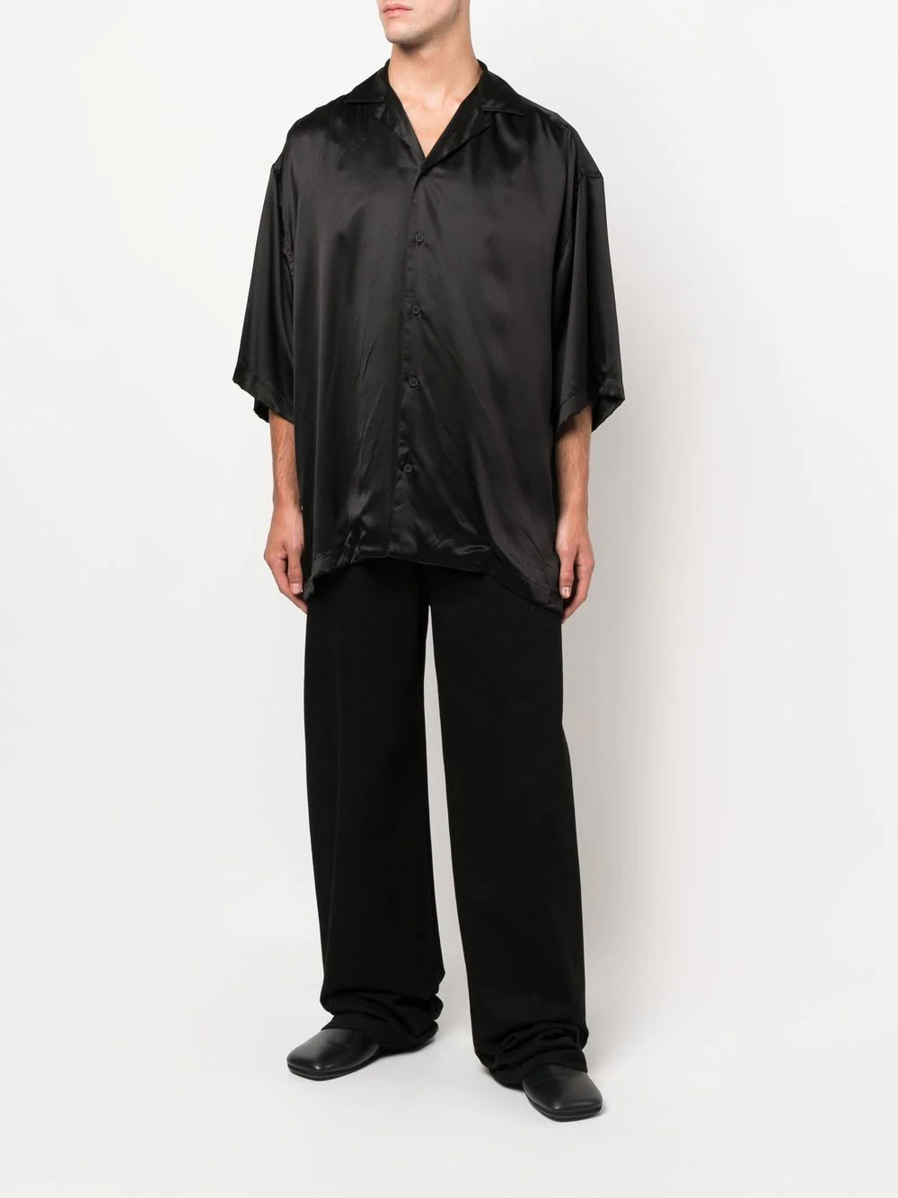Balenciaga short-sleeve silk shirt