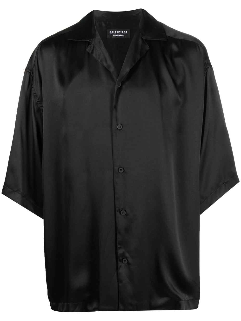 Balenciaga short-sleeve silk shirt