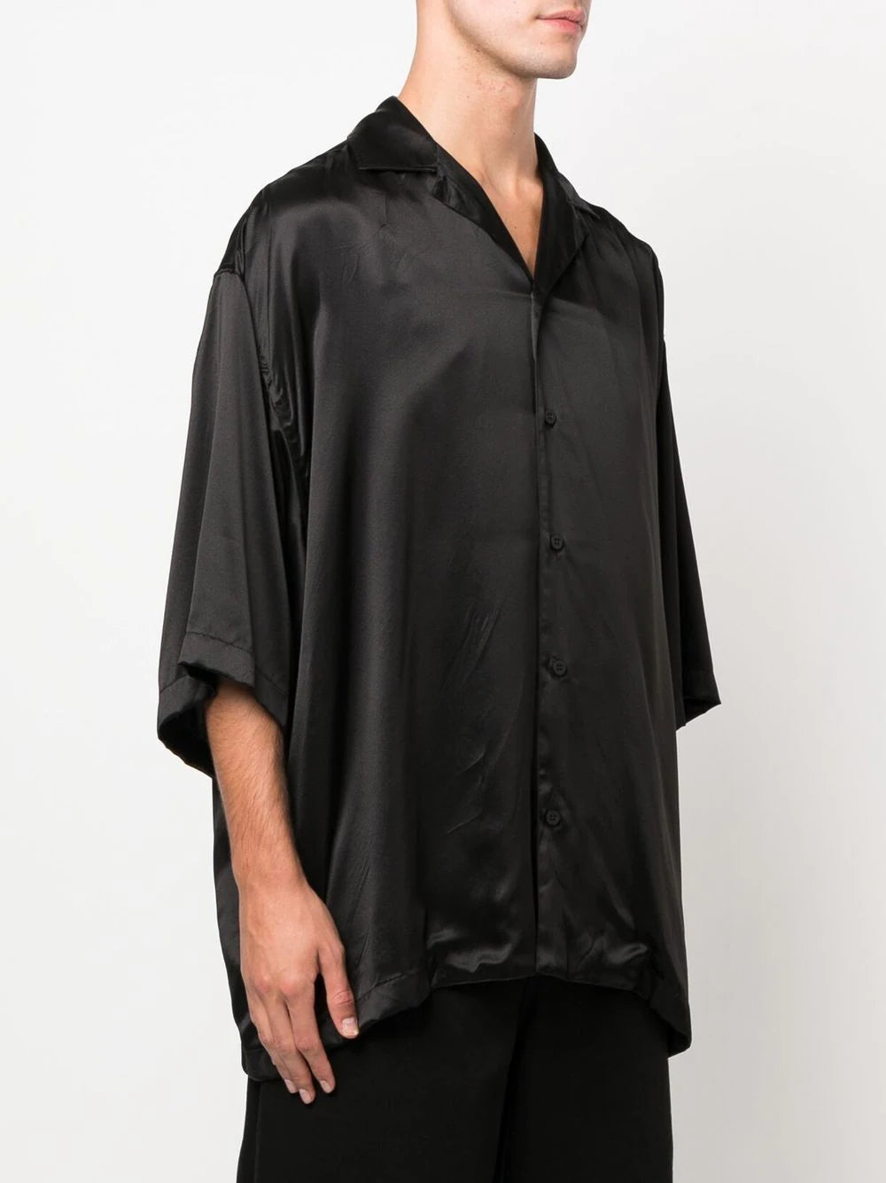 Balenciaga short-sleeve silk shirt